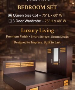 Cot with 2 Door Cupboard